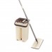 Self Cleaning Drying Wringing Mop Bucket System Flat Floor 2 Microfiber Pad