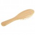 Natural Wooden Massage Hair Comb with Rubber Base   Wooden Brush  Small  White