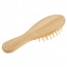 Natural Wooden Massage Hair Comb with Rubber Base   Wooden Brush  Medium  White