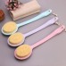 2 PCS Back Massage Bath Brush Nylon Brush Head Long Handle Bath Rubbing Brush  Pink