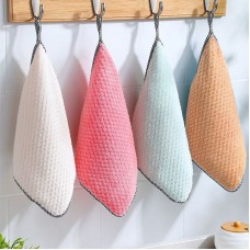 40 PCS Hand Towel Hangable Dishcloth Kitchen Rag Non  Stick Oil Absorbent Towel  Random Color