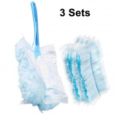 3 Sets Cleaning Electrostatic Precipitator Duster Keyboard Crevice Brush  With 3 Fabrics