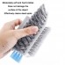 Bathroom Floor Corner Crevice Cleaning Brush  White Gray