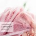 4 PCS Rose  shaped Bath Wipe Adult Bath Ball Rub Towel  Pink