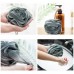 4 PCS Rose  shaped Bath Wipe Adult Bath Ball Rub Towel  Grey