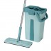 360 Flat Squeeze Microfiber Mop Bucket Set Home Floor Tiles Cleaning with Pads