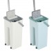 360 Rotation Spin Flat Mop Bucket Set Auto Rebound Hand  free Floor Cleaning